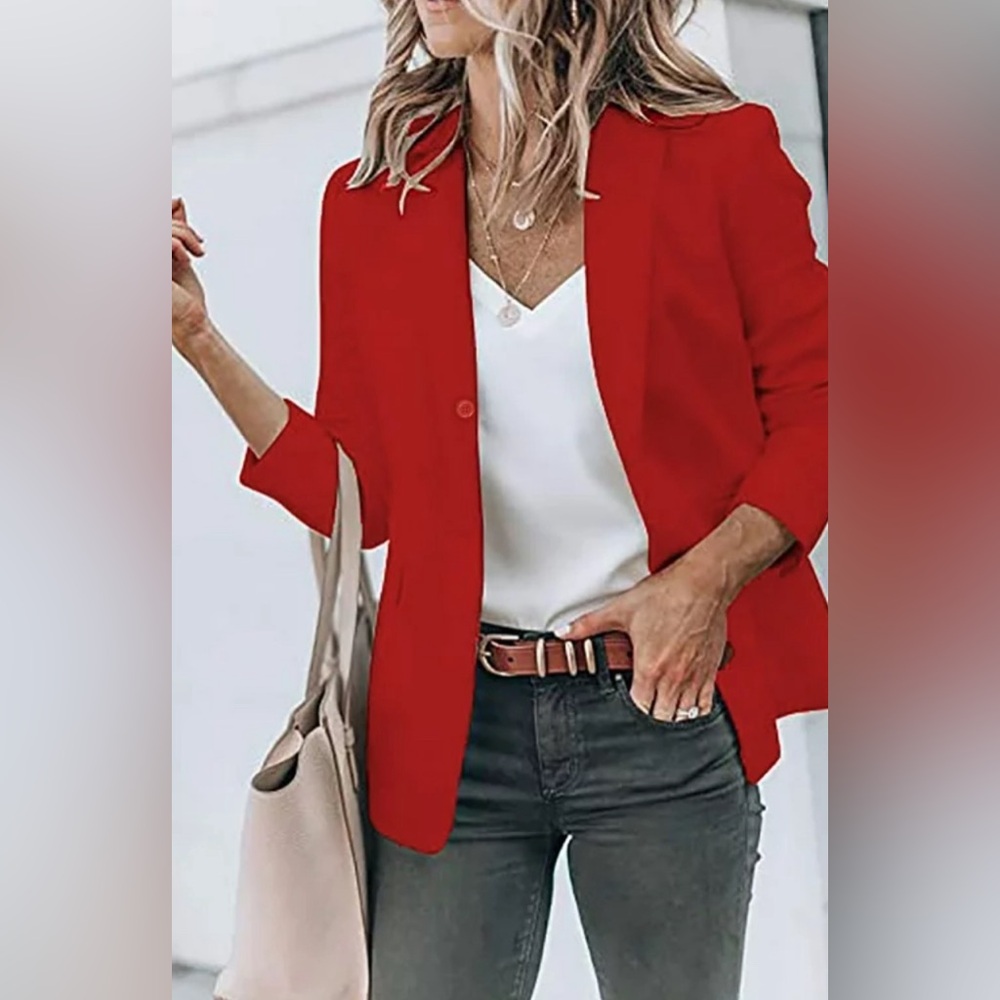Kasper ASL petite red blazer